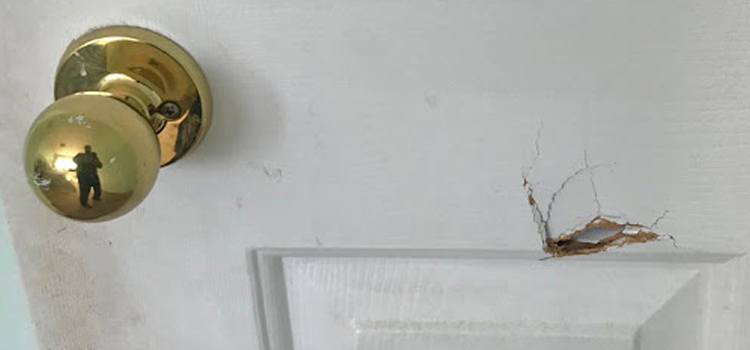 interior door hole repair Gustine